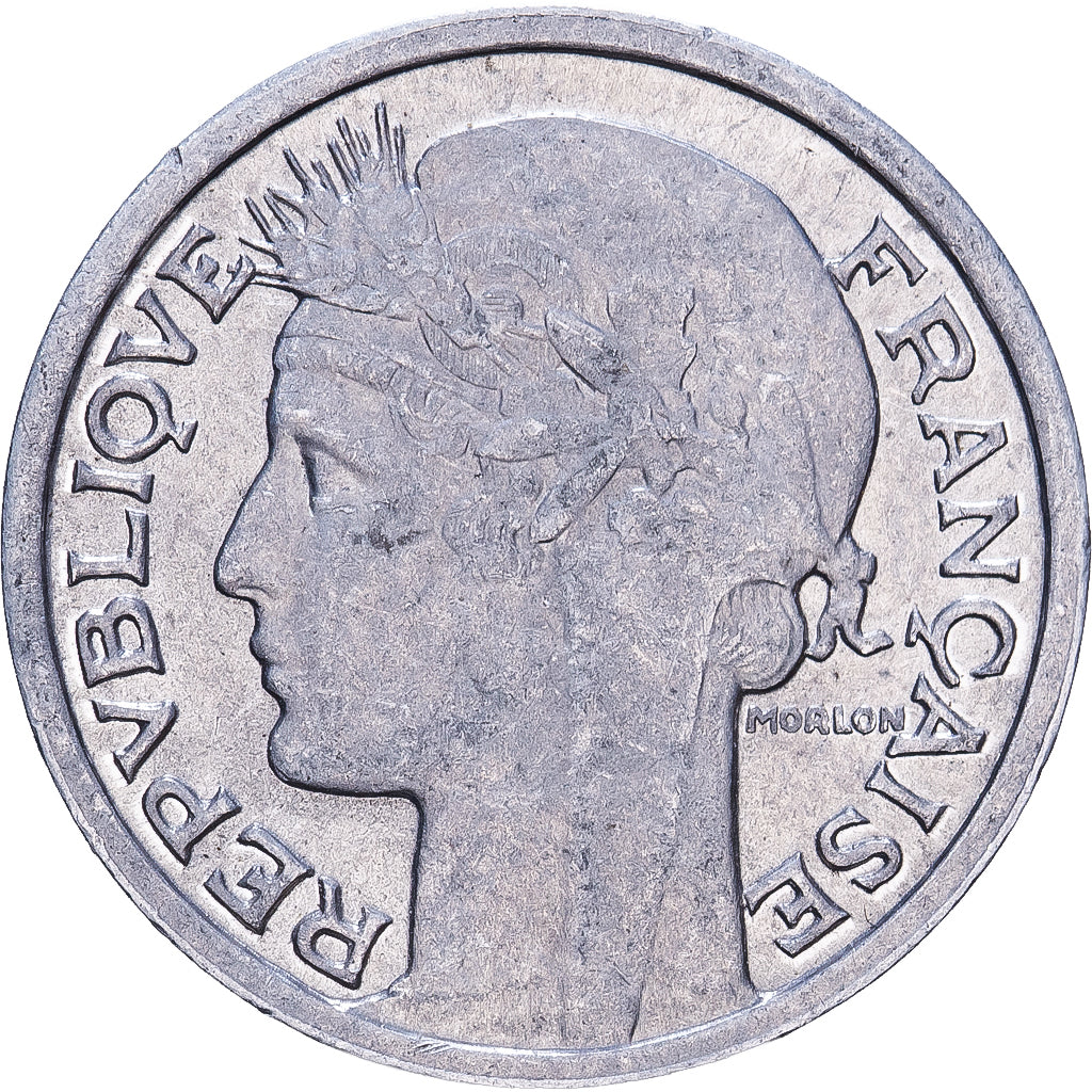 Francja, 50 Centimes, Morlon, 1946, Paris, Aluminium, AU(50-53), KM:894.1a