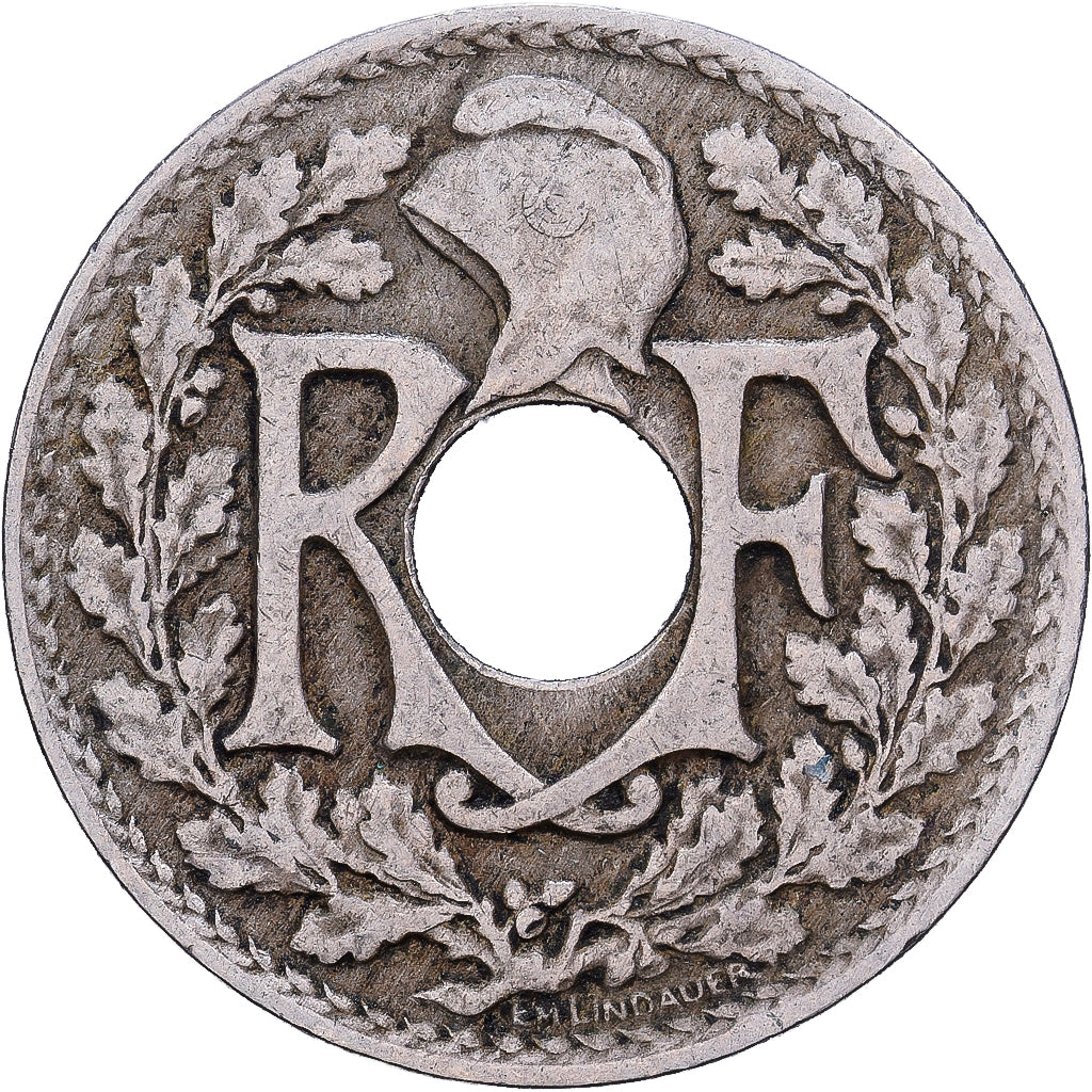 Francia, 10 Centimes, Lindauer, 1924, Cobre - níquel, MBC, KM:866a