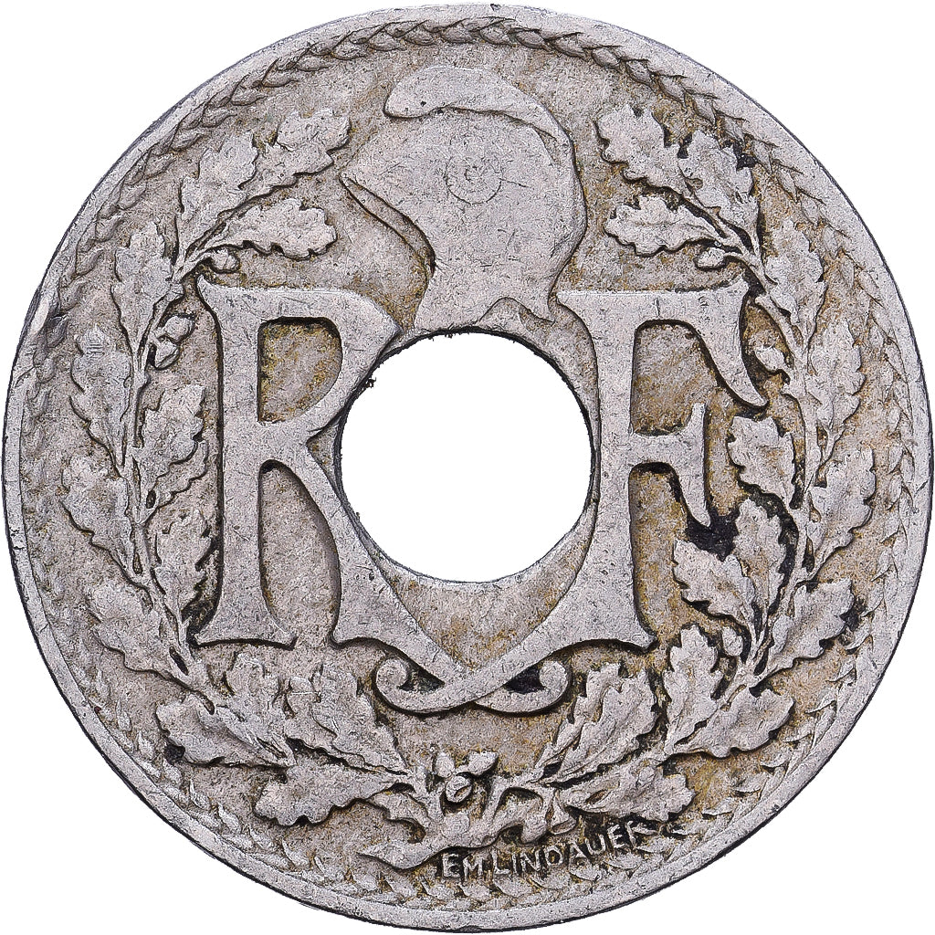 Francia, 10 Centimes, Lindauer, 1924, Cobre - níquel, BC+, KM:866a