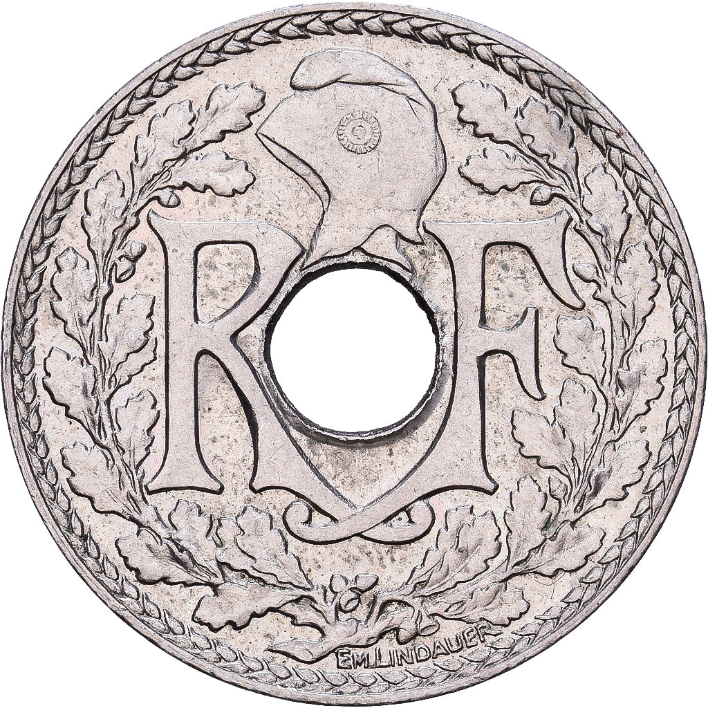 Francia, 10 Centimes, Lindauer, 1935, Cobre - níquel, MBC+, KM:866a
