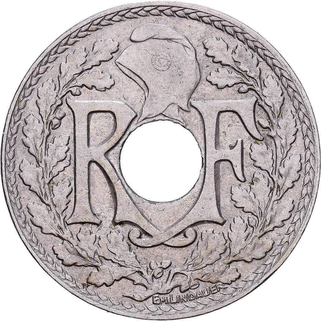 Frankrijk, 10 Centimes, Lindauer, 1926, Cupro-nikkel, ZF+, KM:866a