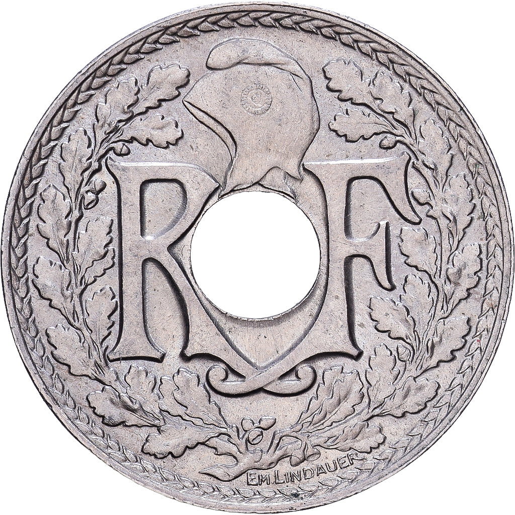 Frankrijk, 10 Centimes, Lindauer, 1917, Cupro-nikkel, PR, KM:866a