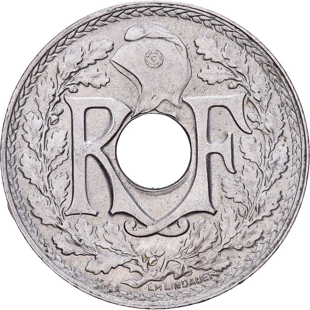 Frankrijk, 10 Centimes, Lindauer, 1917, Cupro-nikkel, ZF+, KM:866a