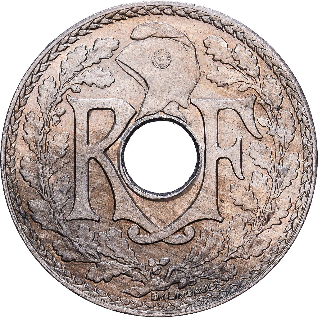 Frankrijk, 10 Centimes, Lindauer, 1921, Cupro-nikkel, ZF, KM:866a