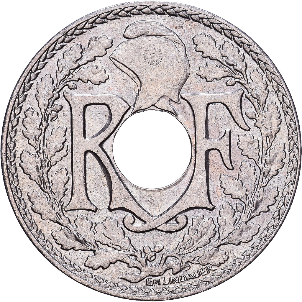França, 10 Centimes, Lindauer, 1923, Cobre-níquel, AU(55-58), KM:866a