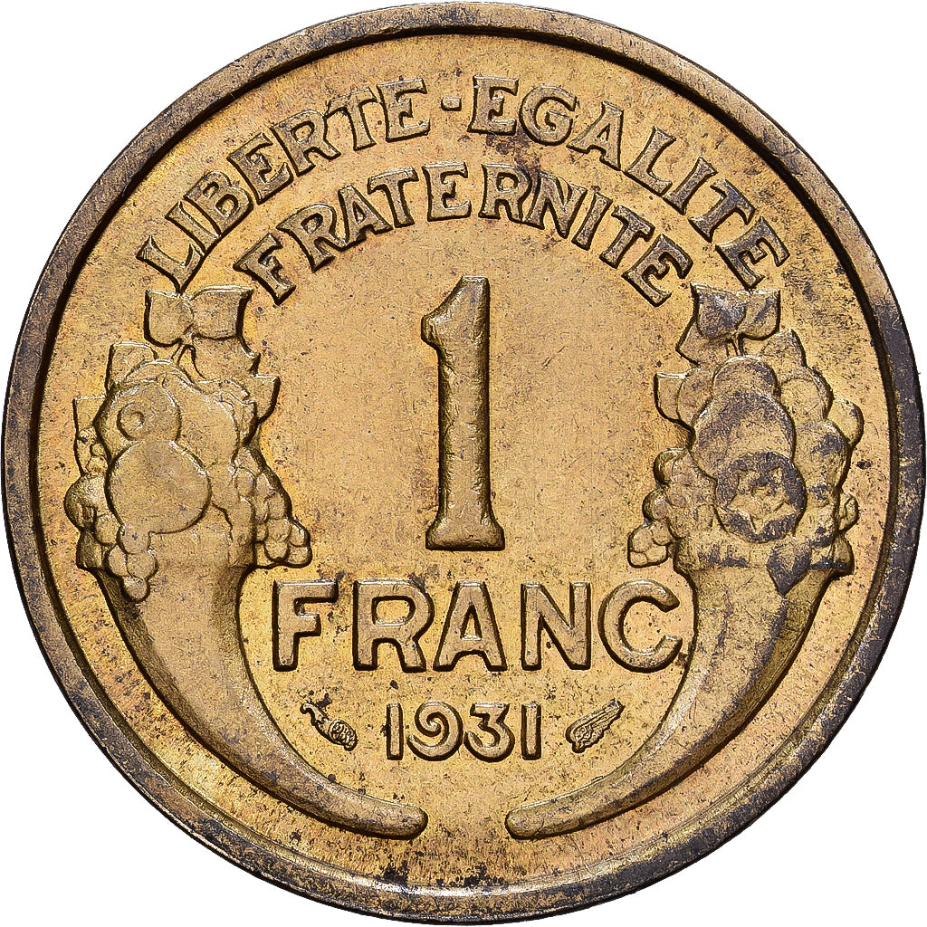 França, Franc, Morlon, 1931, Alumínio-Bronze, EF(40-45), KM:885