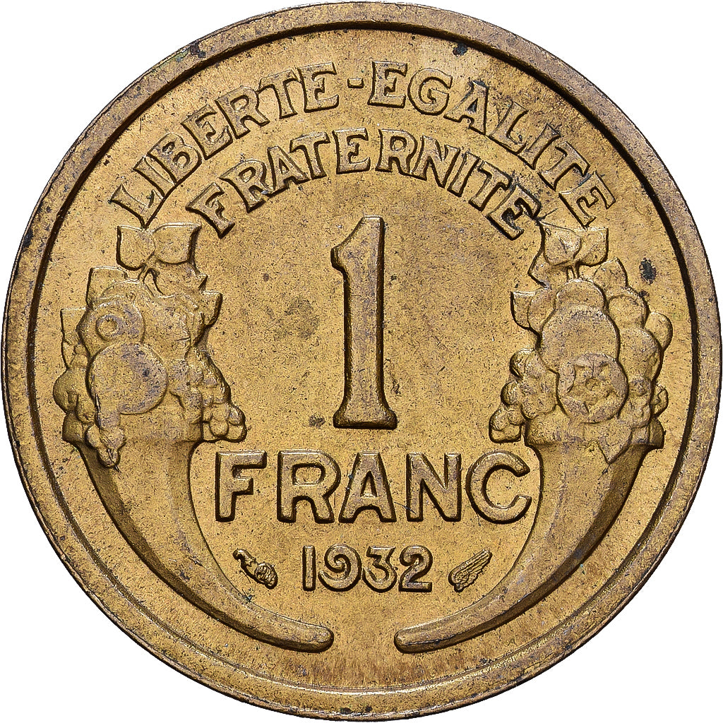 França, Franc, Morlon, 1932, Alumínio-Bronze, EF(40-45), KM:885
