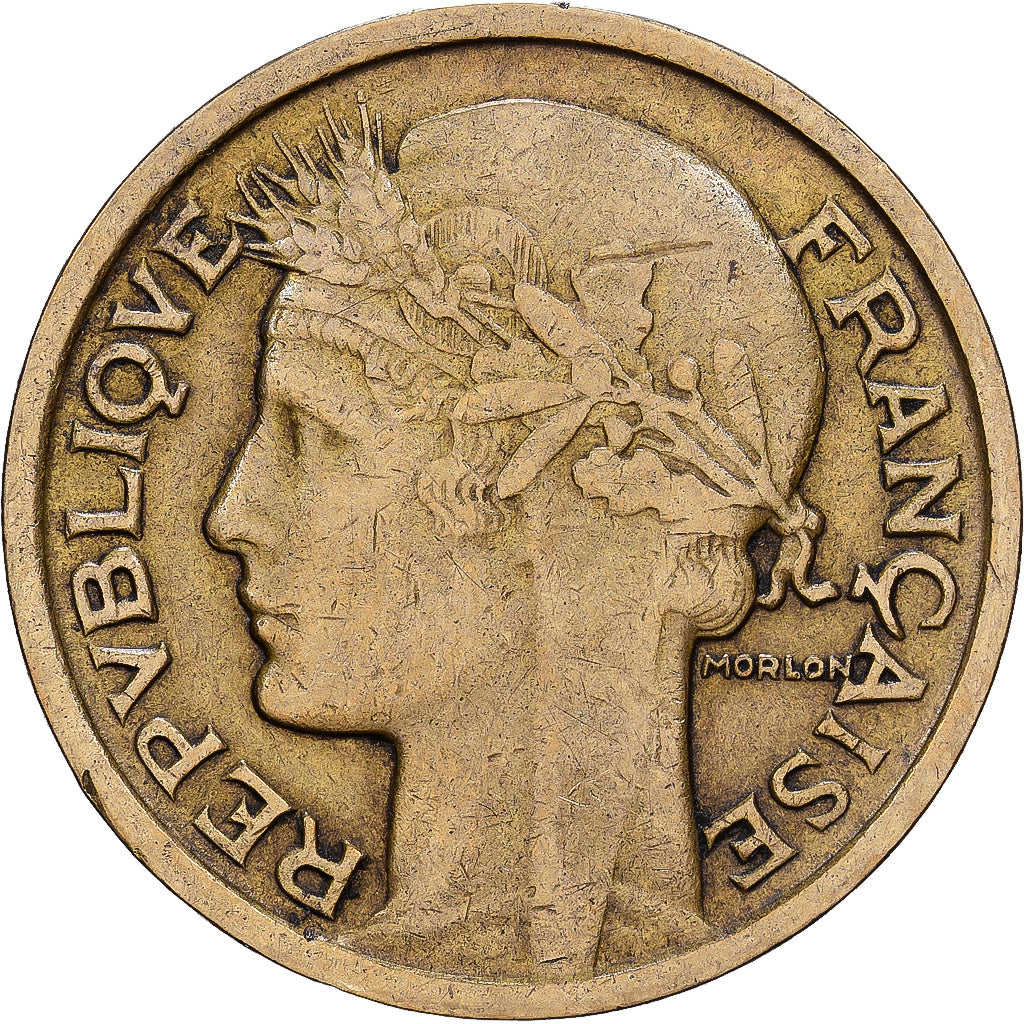 França, Franc, Morlon, 1934, Alumínio-Bronze, EF(40-45), KM:885