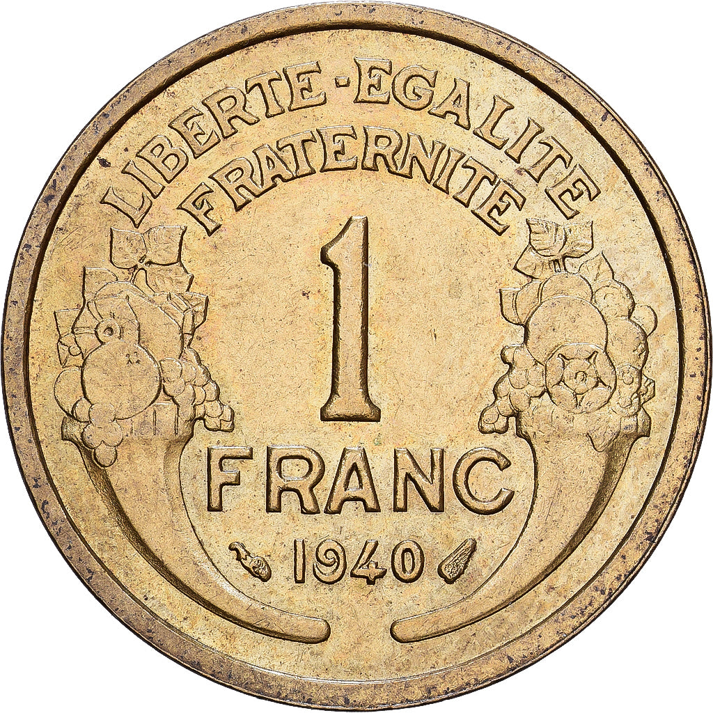 France, Franc, Morlon, 1940, Aluminum-Bronze, AU(50-53), KM:885