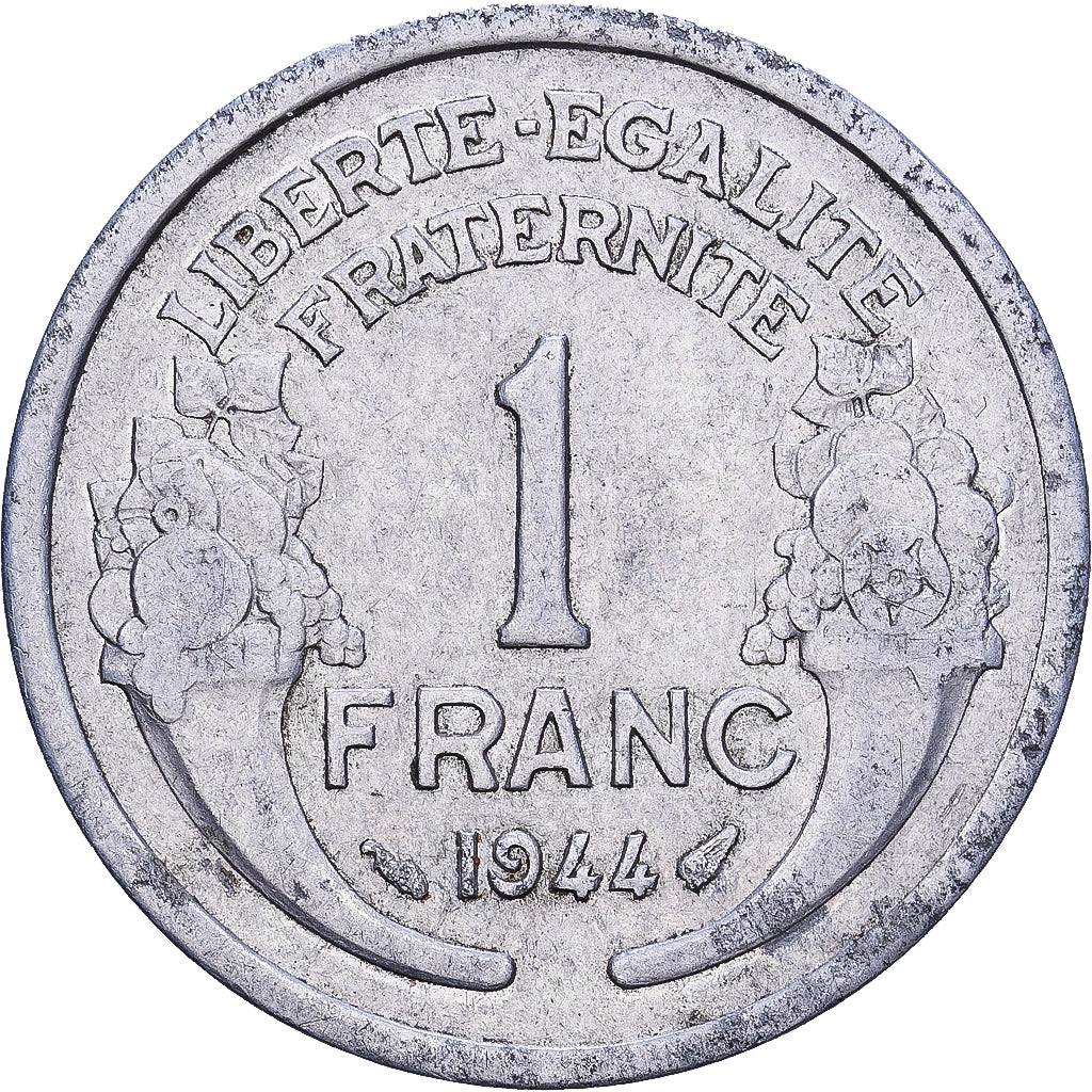 Frankreich, Franc, Morlon, 1944, Aluminium, S+, KM:885a.1