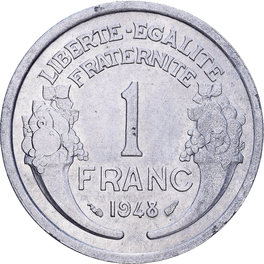 Frankreich, Franc, Morlon, 1948, Aluminium, SS, KM:885a.1