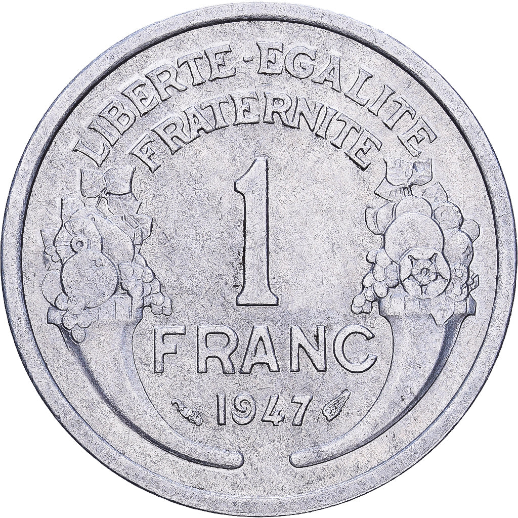 Frankreich, Franc, Morlon, 1947, Aluminium, SS, KM:885a.1