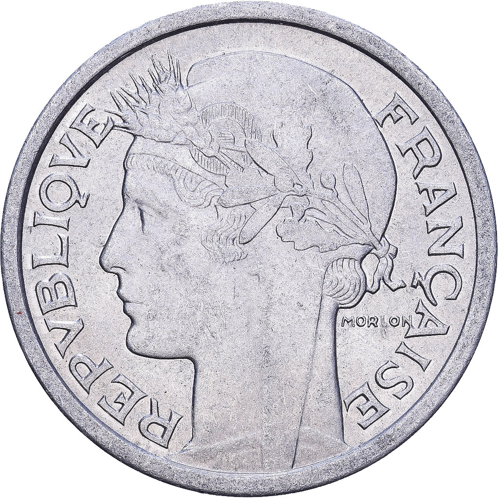 France, Franc, Morlon, 1957, Beaumont - Le Roger, Aluminum, EF(40-45), KM:885a.2