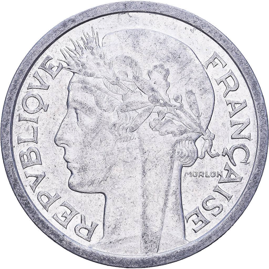 France, Franc, Morlon, 1957, Beaumont - Le Roger, Aluminum, VF(30-35), KM:885a.2