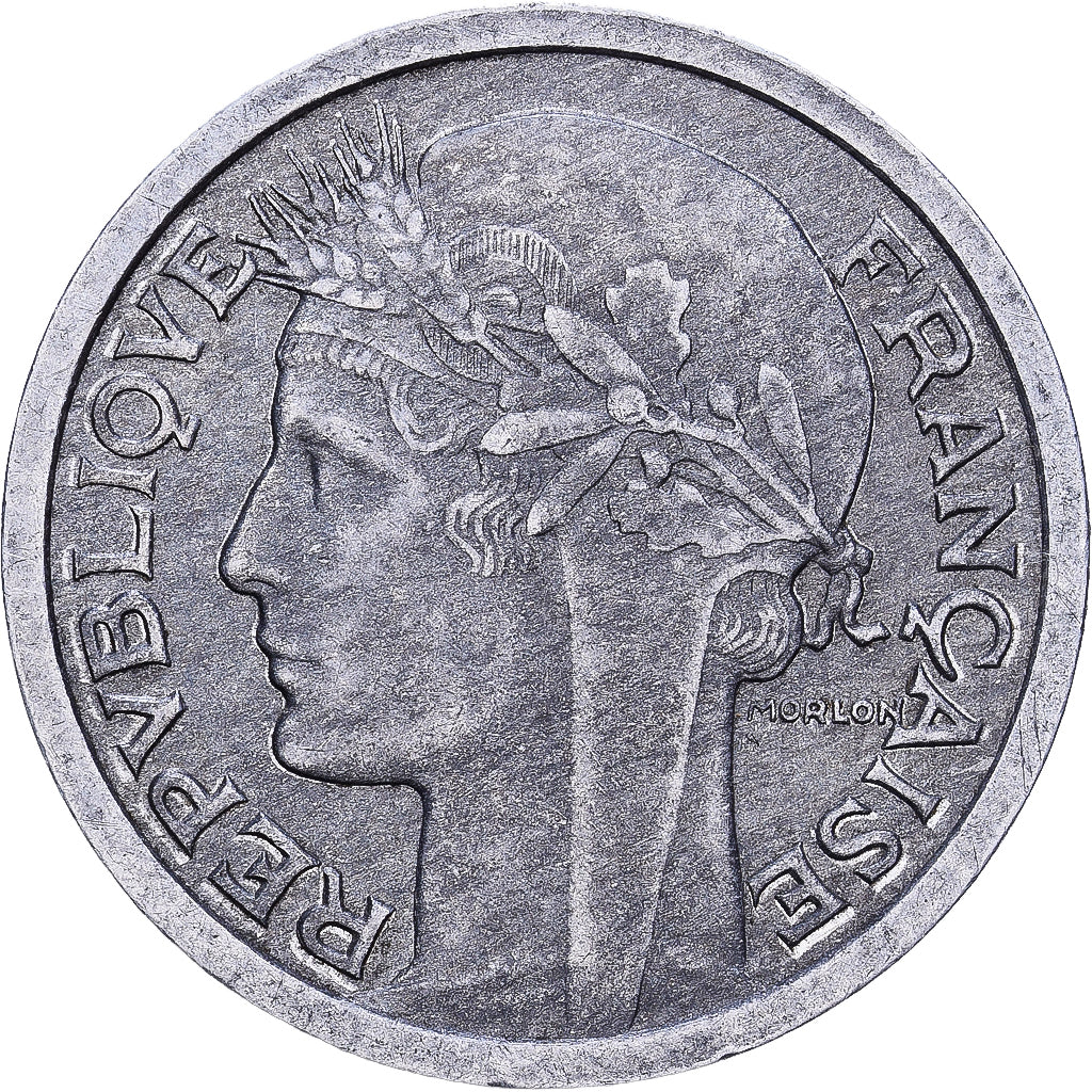 Francja, Franc, Morlon, 1946, Aluminium, VF(30-35), KM:885a.1