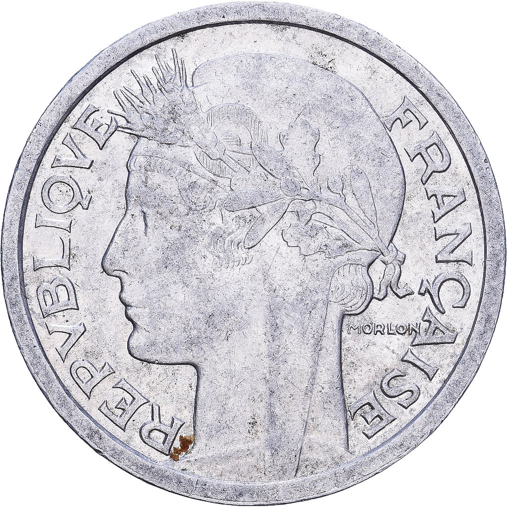 Francja, Franc, Morlon, 1946, Beaumont - Le Roger, Aluminium, EF(40-45)