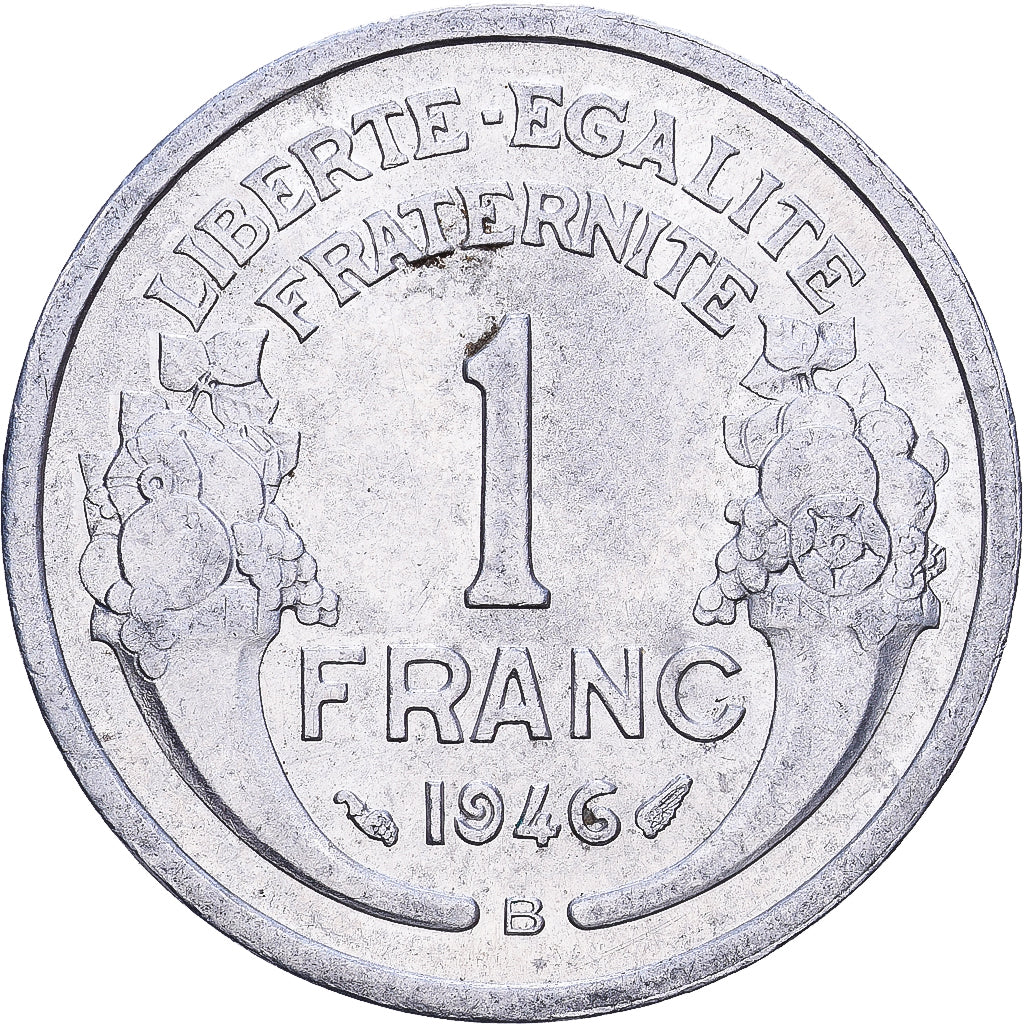 Francja, Franc, Morlon, 1946, Beaumont - Le Roger, Aluminium, EF(40-45)