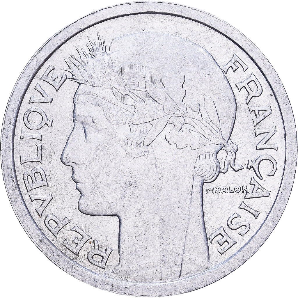 Francja, Franc, Morlon, 1949, Beaumont - Le Roger, Aluminium, EF(40-45)