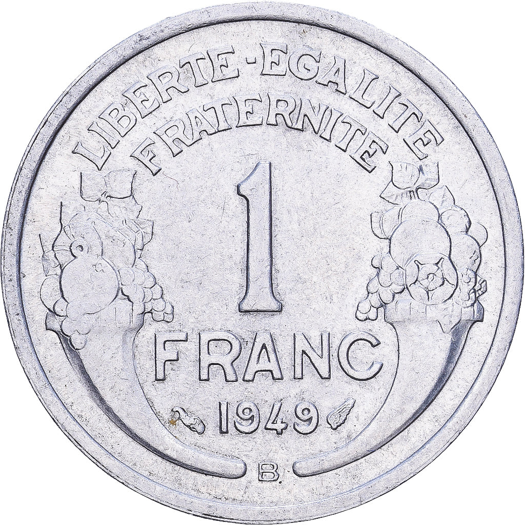 Francja, Franc, Morlon, 1949, Beaumont - Le Roger, Aluminium, EF(40-45)