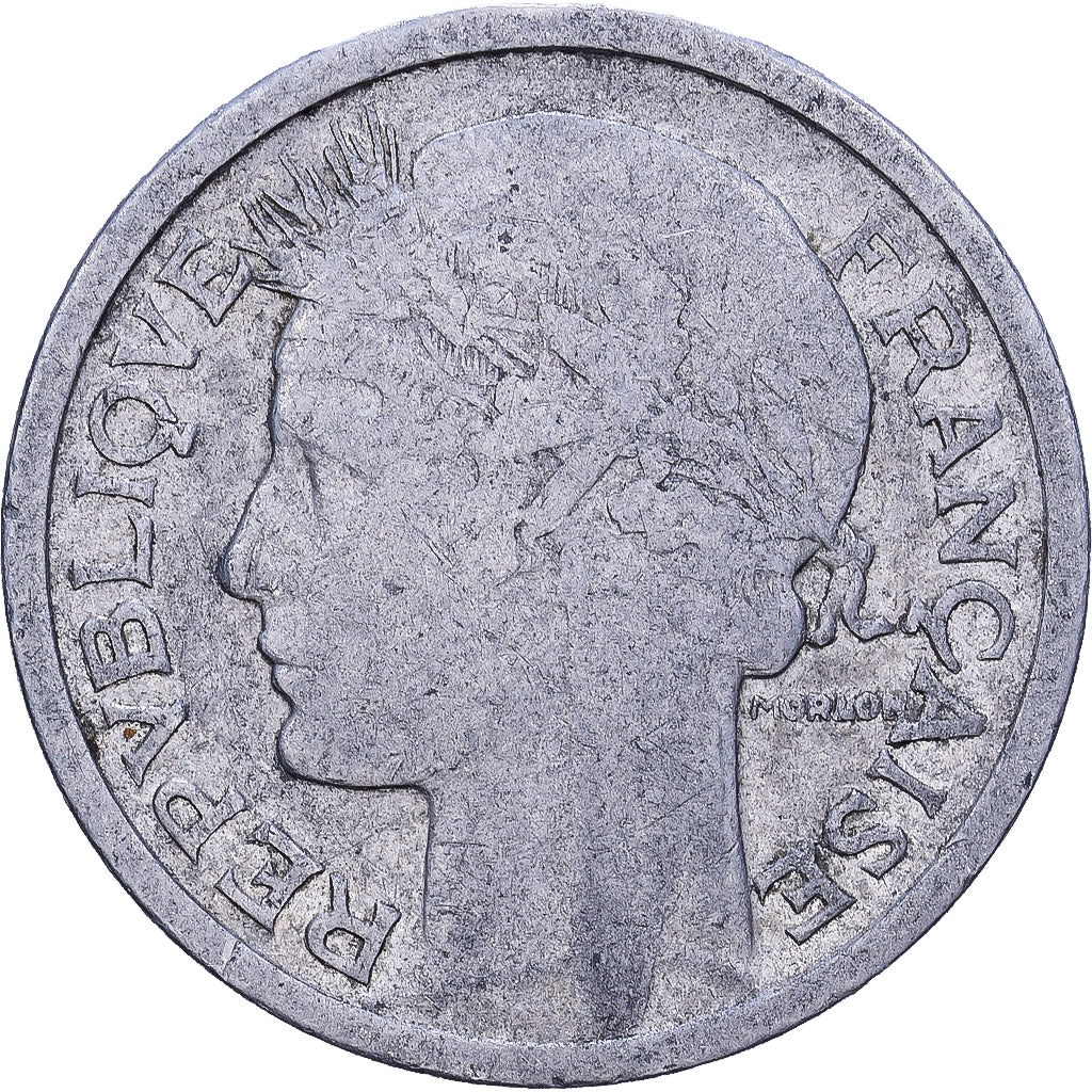 Francja, Franc, Morlon, 1945, Beaumont - Le Roger, Aluminium, VF(30-35)