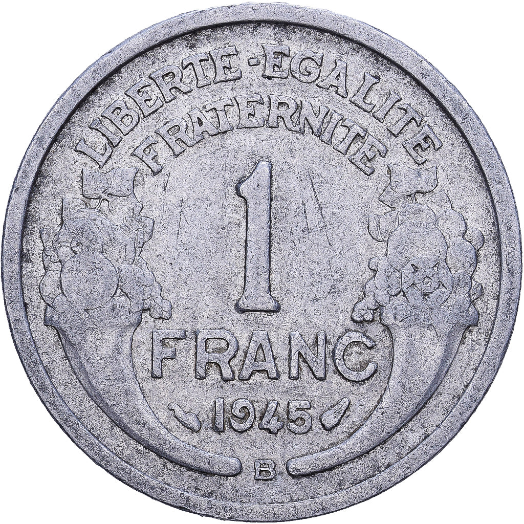 Francja, Franc, Morlon, 1945, Beaumont - Le Roger, Aluminium, VF(30-35)