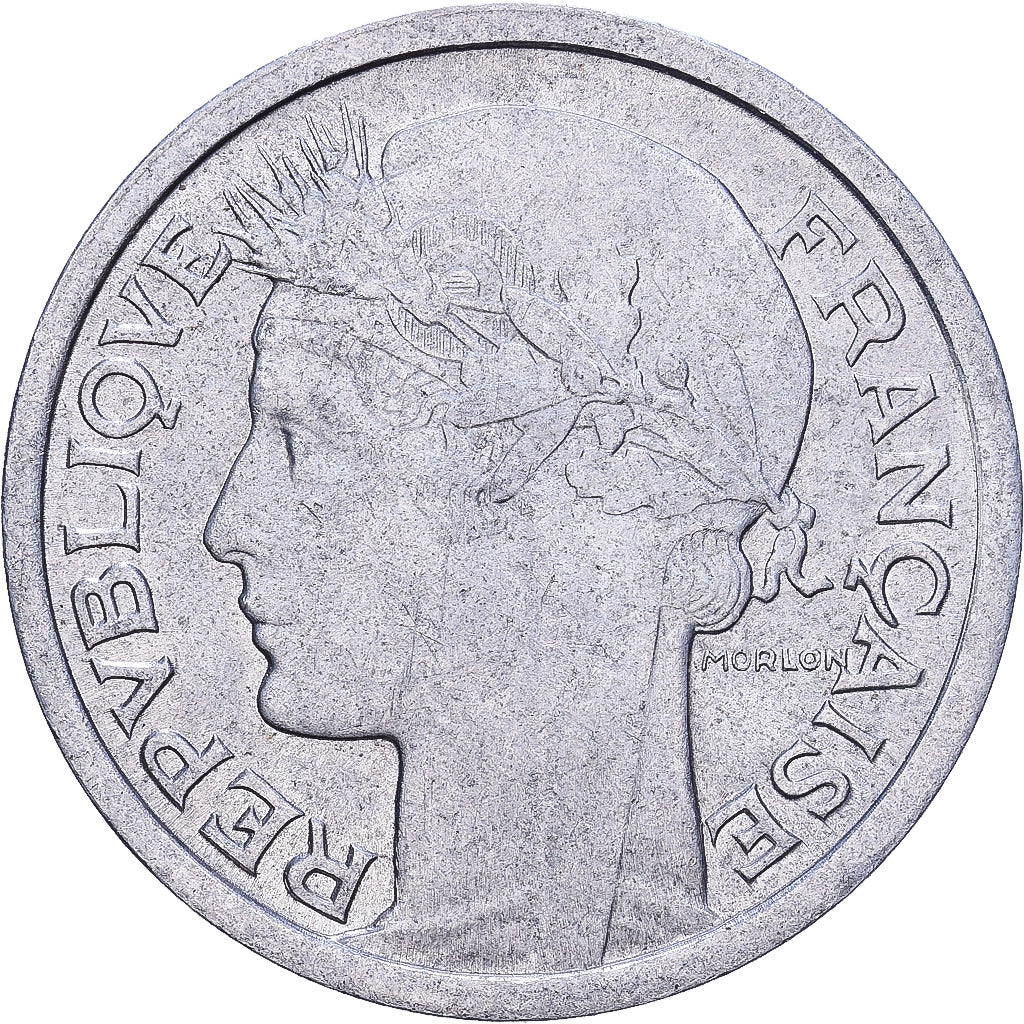 Francja, Franc, Morlon, 1948, Beaumont - Le Roger, Aluminium, EF(40-45)