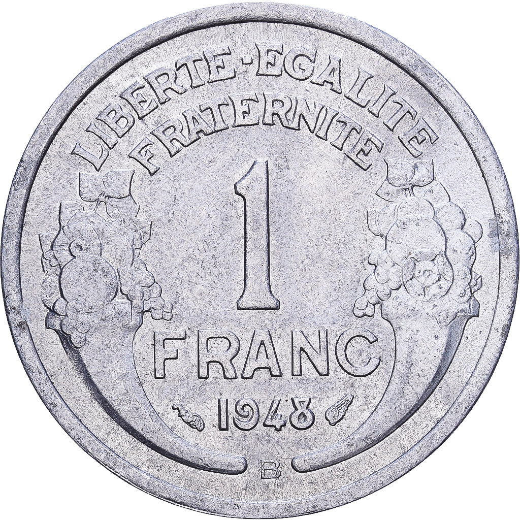 Francja, Franc, Morlon, 1948, Beaumont - Le Roger, Aluminium, EF(40-45)