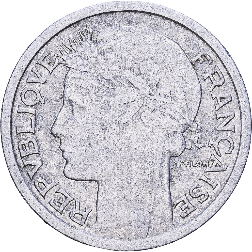 Francja, Franc, Morlon, 1958, Beaumont - Le Roger, Aluminium, EF(40-45)