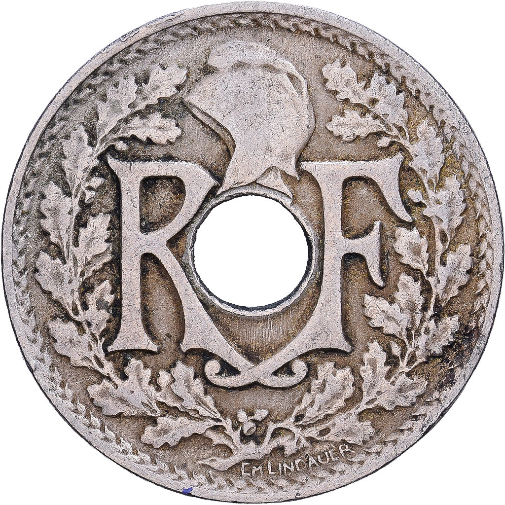 Frankrijk, 25 Centimes, Lindauer, 1917, Cupro-nikkel, FR+, KM:867a
