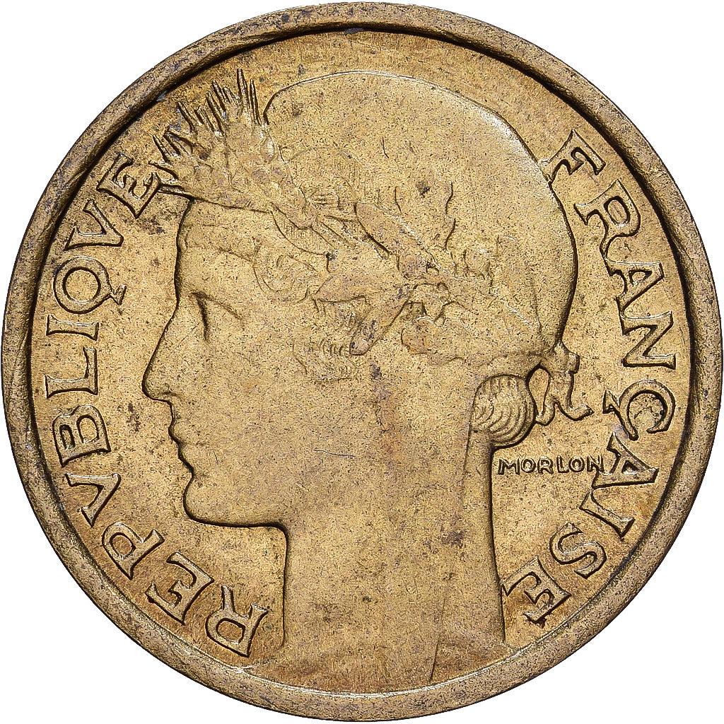 Francia, 50 Centimes, Morlon, 1939, Aluminio - bronce, MBC, KM:894.1