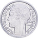 Francia, 2 Francs, Morlon, 1947, Aluminio, MBC+, KM:886a.1