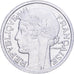 Francja, 2 Francs, Morlon, 1947, Aluminium, EF(40-45), KM:886a.1