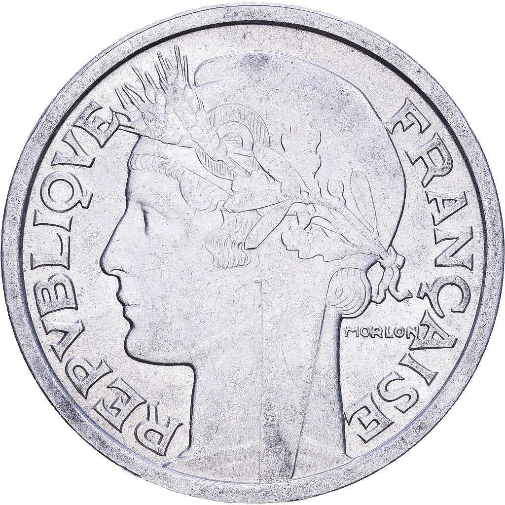 Frankreich, 2 Francs, Morlon, 1959, Aluminium, SS, KM:886a.1
