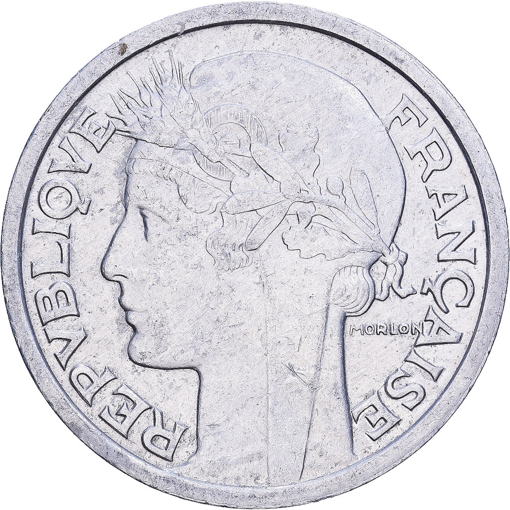 Frankrijk, 2 Francs, Morlon, 1941, Aluminium, ZF, KM:886a.1
