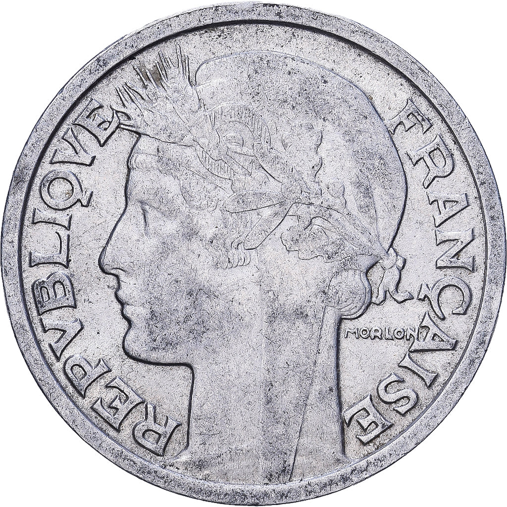 France, 2 Francs, Morlon, 1958, Aluminium, TTB, KM:886a.1