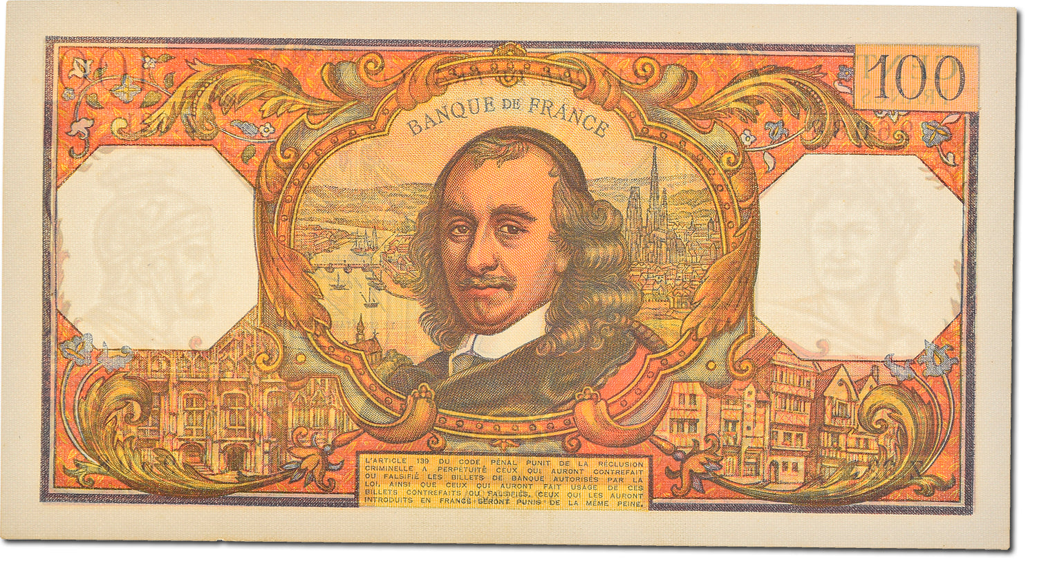 Banknote, France, 50 Francs, 100 F 1964-1979 ''Corneille'', 1968, 1968-05-02