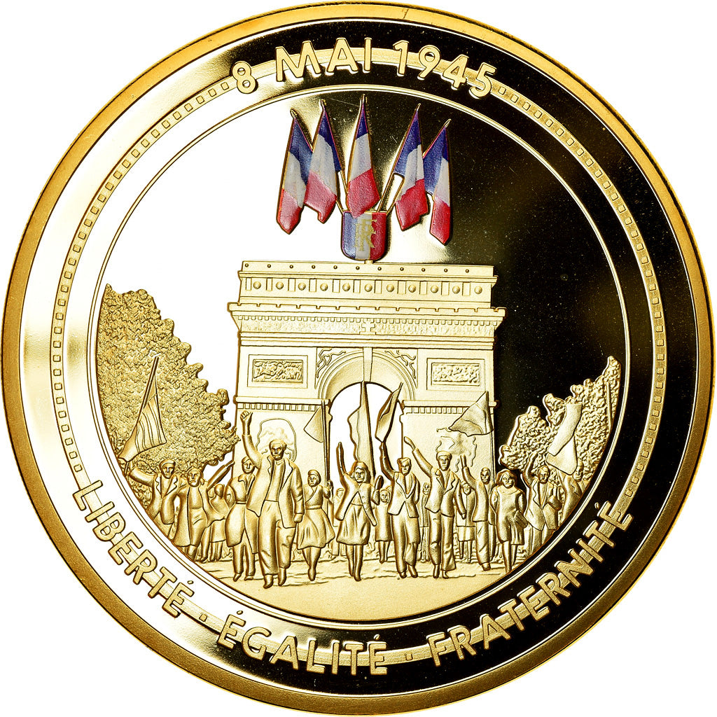France, Medal, 70ème Anniversaire Fin de la 2ème Guerre Mondiale, Politics