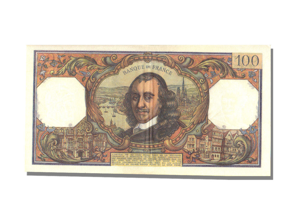 Biljet, Frankrijk, 100 Francs, 100 F 1964-1979 ''Corneille'', 1974, 1974-02-07