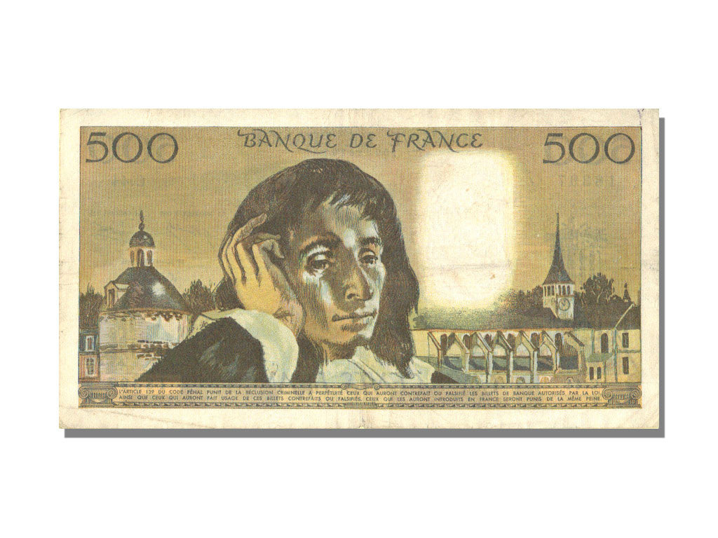Billet, France, 500 Francs, 500 F 1968-1993 ''Pascal'', 1974, 1974-12-05, TB+