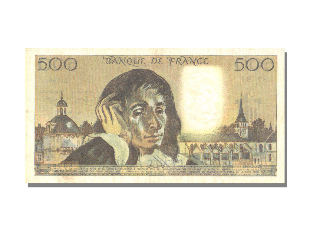 Banknote, France, 500 Francs, 500 F 1968-1993 ''Pascal'', 1981, 1981-07-02