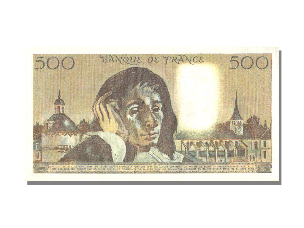 Banknote, France, 500 Francs, 500 F 1968-1993 ''Pascal'', 1983, 1983-01-06