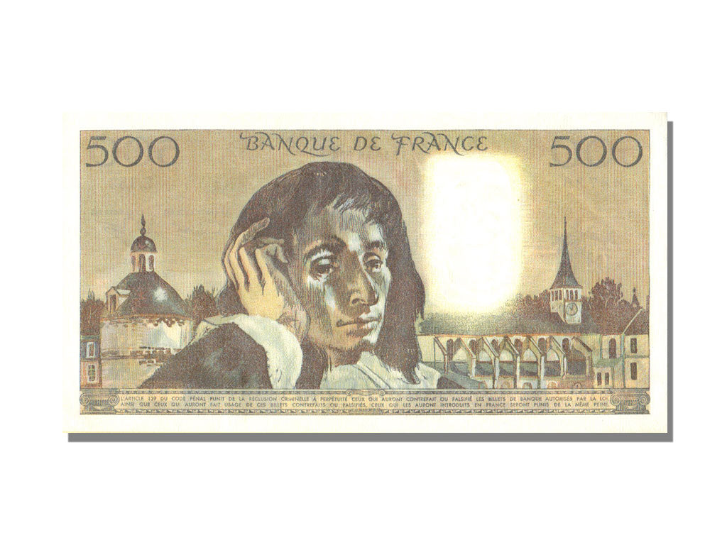 Banknote, France, 500 Francs, 500 F 1968-1993 ''Pascal'', 1983, 1983-01-06