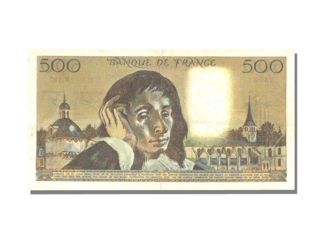 Banknote, France, 500 Francs, 500 F 1968-1993 ''Pascal'', 1984, 1984-01-05