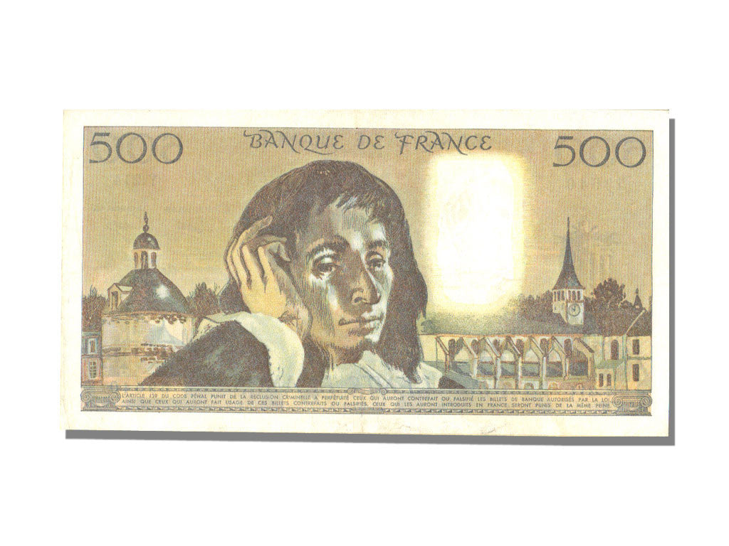 Banknote, France, 500 Francs, 500 F 1968-1993 ''Pascal'', 1984, 1984-07-05