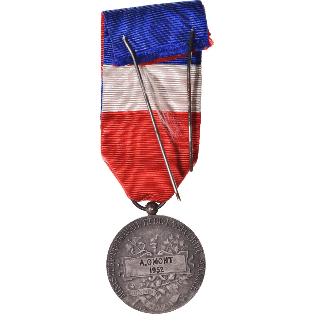 France, Ministère du Travail et de la Sécurité Sociale, Medal, 1952