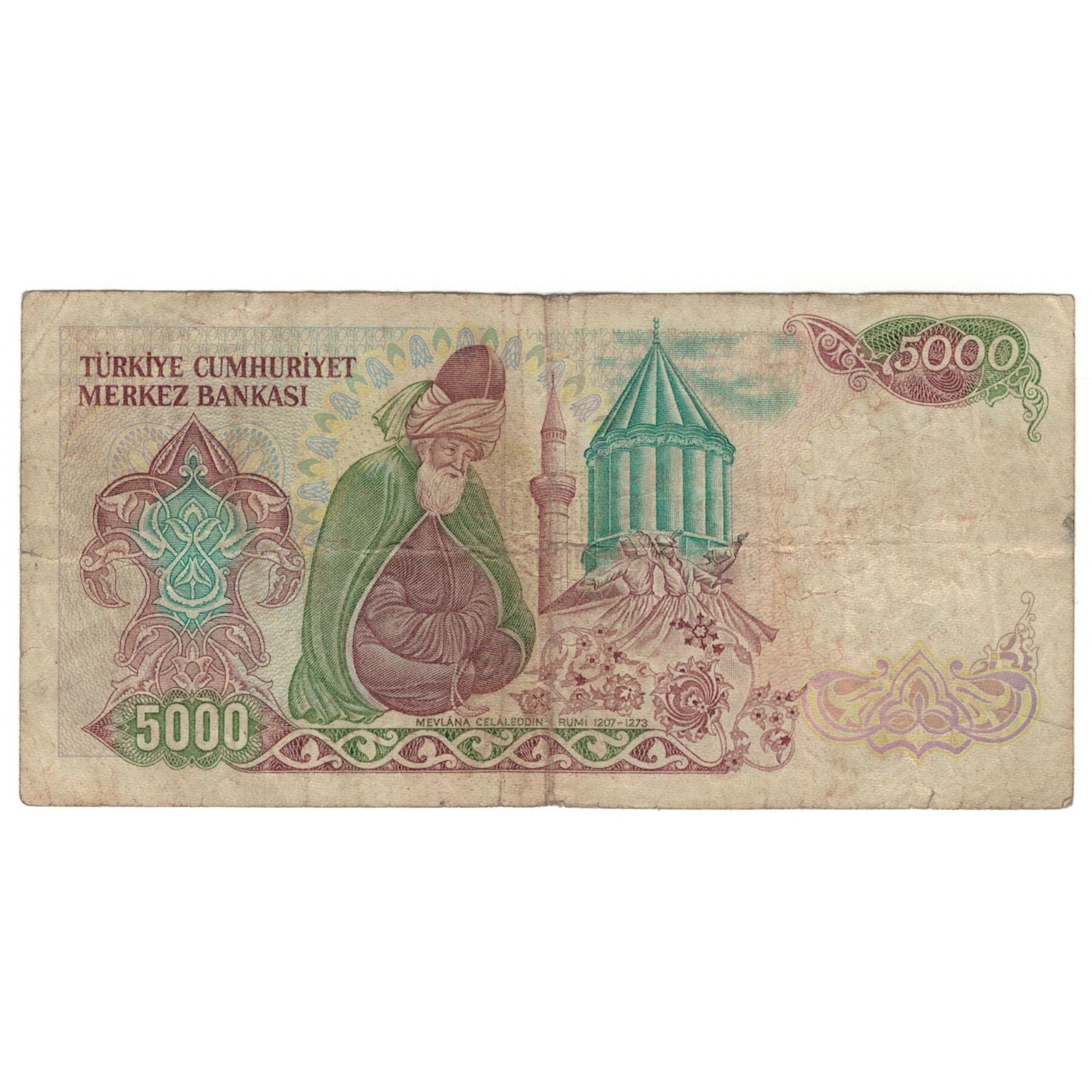 Biljet, Turkije, 5000 Lira, 1970, 1970-01-14, KM:198, B