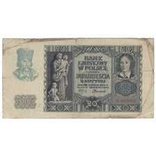 Banknote, Poland, 20 Zlotych, 1940, 1940-03-01, KM:95, VF(20-25)