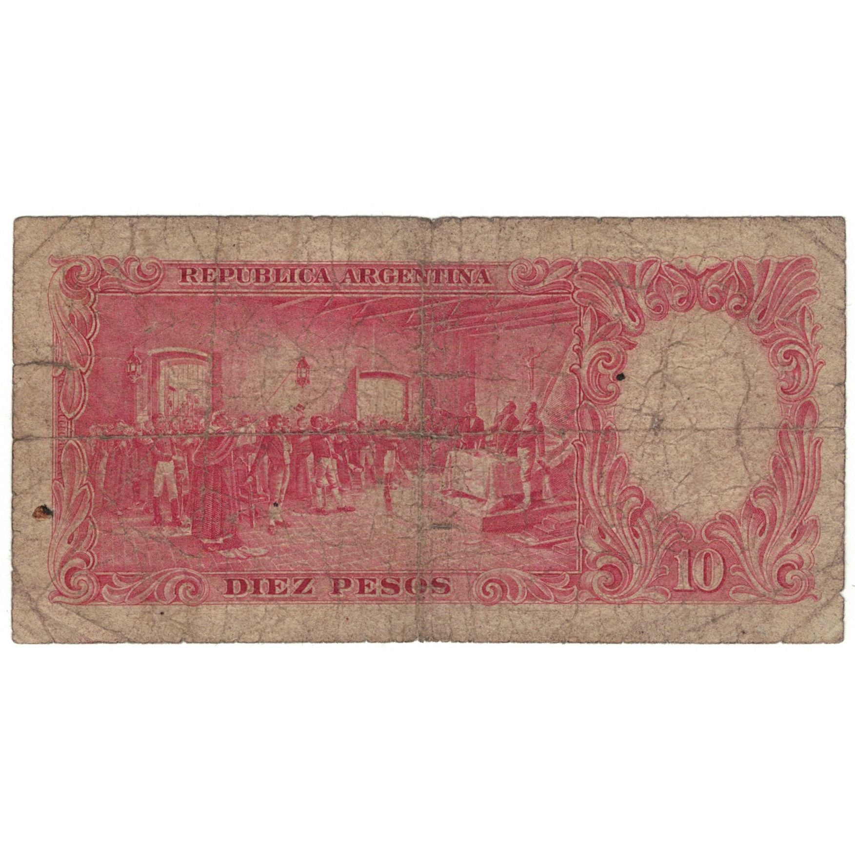 Geldschein, Argentinien, 10 Pesos, KM:265a, GE