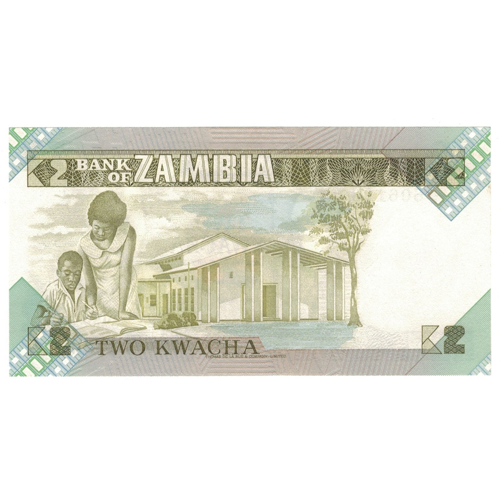 Billet, Zambie, 2 Kwacha, KM:24c, NEUF
