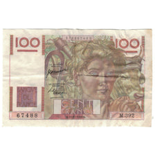 Frankreich, 100 Francs, Jeune Paysan, 1950, M.392, S+, Fayette:28.28, KM:128c